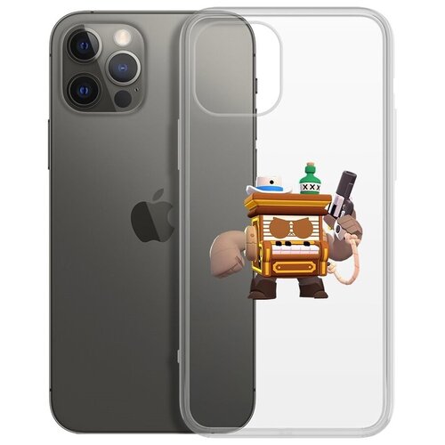 фото Чехол-накладка clear case brawl stars-8-бит из салуна для iphone 12 pro max krutoff group