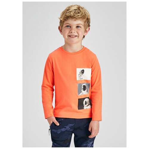 Джемпер , для мальч., цв. оранжевый, возр. 4 г., р. 104 , бренда Mayoral.