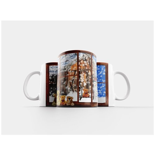 фото Кружка "снеговик, зима, снег" 320 мл lotsprints