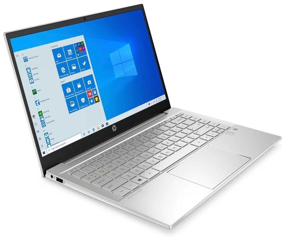 14 Ноутбук HP 14-dv0065ur 1920x1080 Intel Core i5 1135G7 24 ГГц RAM 16 ГБ DDR4 SSD 512 ГБ NVIDIA GeForce MX450 Windows 11 Home RU 4E0Z4EA серебристый