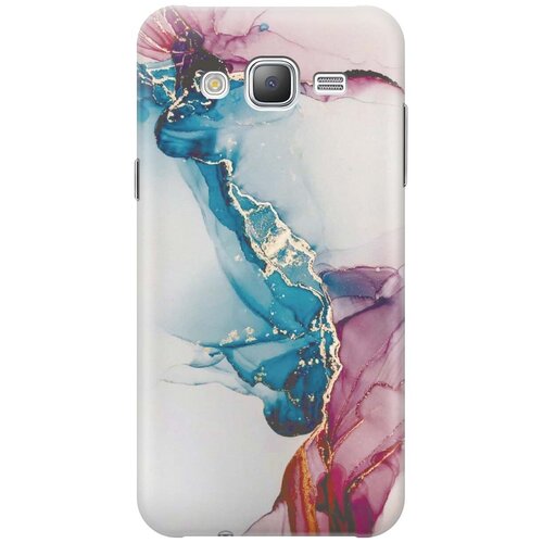 фото Re:pa накладка transparent для samsung galaxy j5 (2015) с принтом "сине-розовый мрамор"