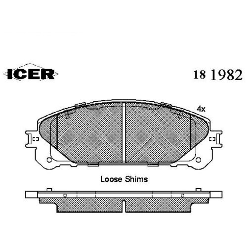 Передние колодки Icer 181982