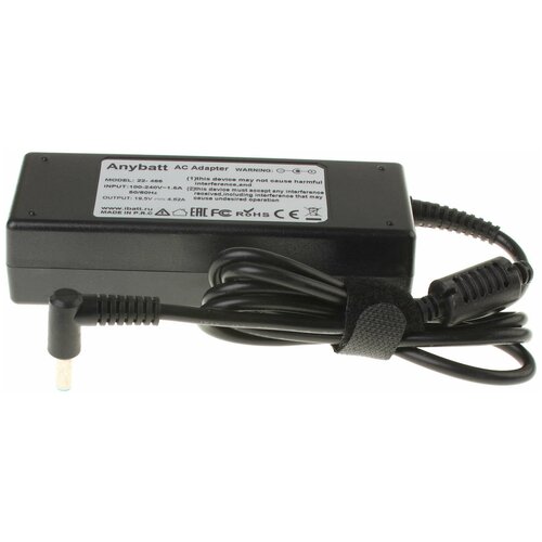 Блок питания Anybatt 22-U1-466 19,5V 4,62A, 90W, 4.5*3.0 mm, pin для HP-Compaq 250 G4, 15-r272ur, 15-g021sr, 15-r151nr, 15-g001sr, 350 G1, 15-Bc000ur, 15-r098sr, 15-g501nr, 15-Bf002ur, Pavilion 15-e011sr, 15-r083sr, 15-Bc023ur, 350 G2,