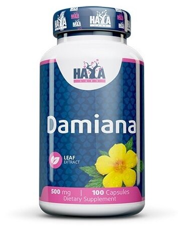 Haya Labs Damiana 500 мг 100 капс (Haya Labs)