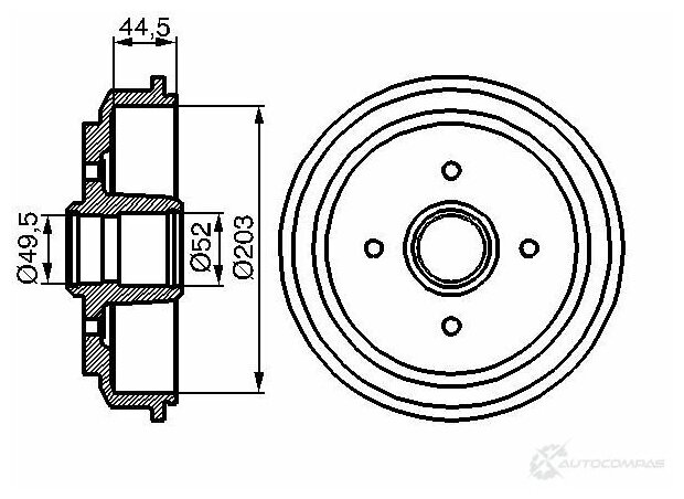 Барабан тормозной BOSCH 0986477149