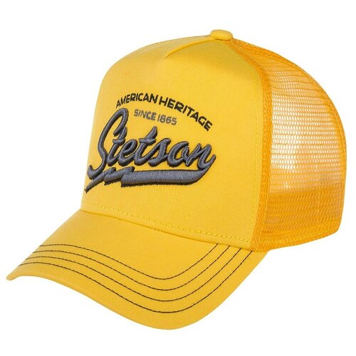 фото Бейсболка stetson арт. 7751171 trucker cap american heritage classic (желтый), размер uni