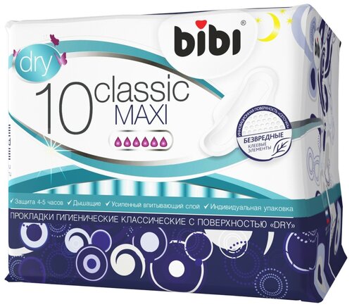 Прокладки «BiBi» Classic Maxi Dry, 10 шт