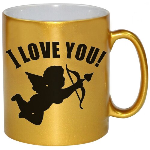 фото Золотая кружка i love you! , я тебя люблю! drabs