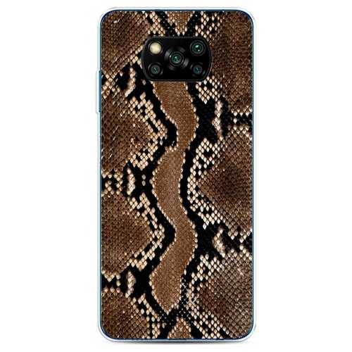 фото Силиконовый чехол "кожа питона" на xiaomi poco x3 nfc / сяоми поко x3 nfc case place
