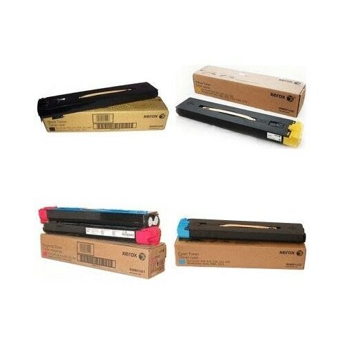 фото Xerox 006r01450-006r01451-006r01452-006r01449 картриджи комплектом полный набор 2 тубы cmyk:34k, bk:30k стр. [выгода 2%] для docucolor 240, 242, 250, 252, 260; workcentre 7655, 7665, 7675, 7755, 7765, 7775