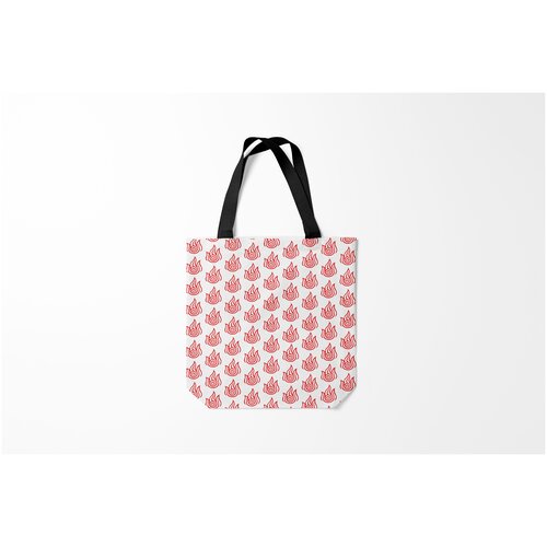 фото Сумка-шоппер / 40х40 см / аниме / огонь burnettie