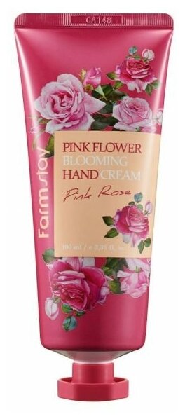 Крем для рук с экстрактом розы FarmStay Pink Flower Blooming Hand Cream Pink Rose, 100мл - фото №5