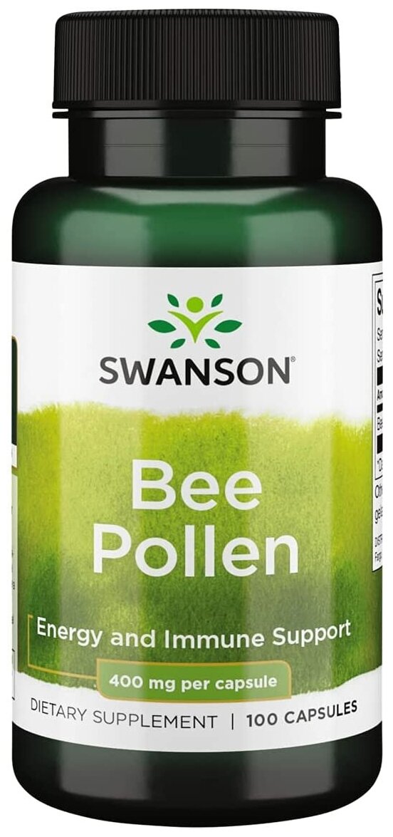 Swanson Bee Pollen 400 mg 100 капс