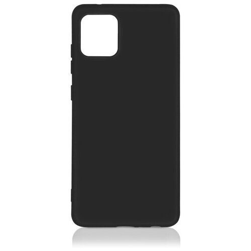 DF / Силиконовый чехол с микрофиброй для Samsung Galaxy A03 DF sOriginal-34 (black) / черный