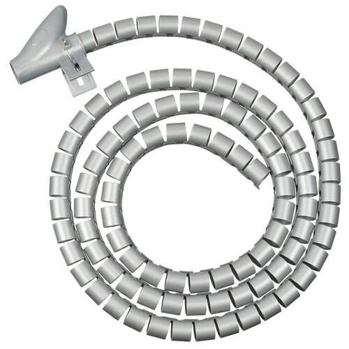 фото Кабельный органайзер buro bhp cg155s spiral hose 15x1500 мм, silver