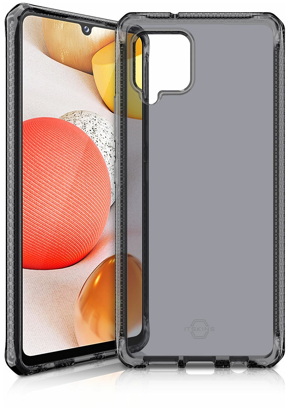 Чехол антибактериальный ITSKINS SPECTRUM CLEAR для Samsung Galaxy A42 дымчатый