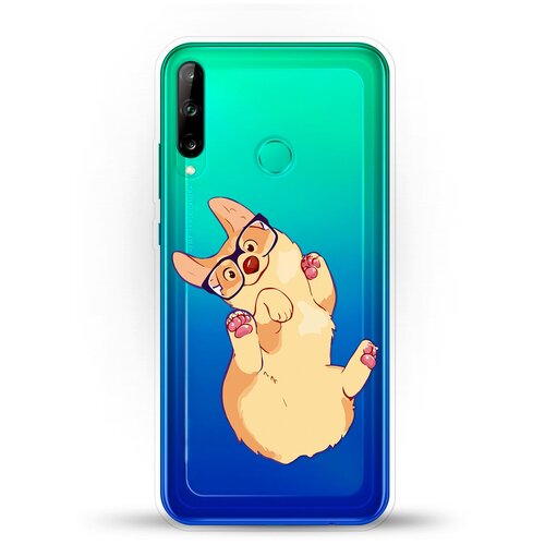 фото Силиконовый чехол корги в очках на huawei p40 lite e andy & paul