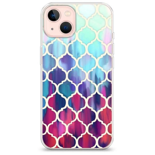 фото Силиконовый чехол "морокканский принт" на apple iphone 13 / айфон 13 case place