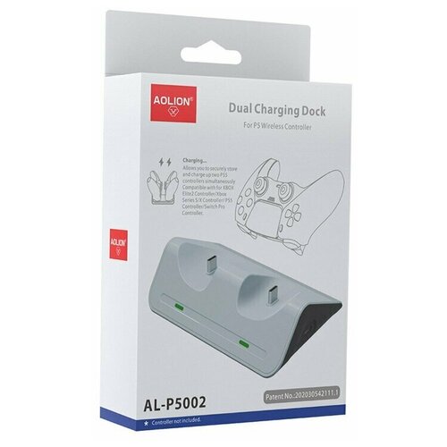 фото Зарядная станция ps5 aolion dualsense charging dock (al-p5002) (playstation 5)