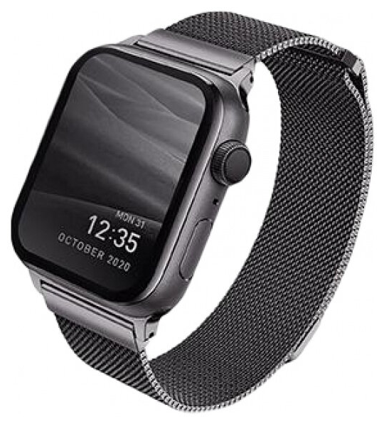 Uniq для Apple Watch 41/40/38 mm ремешок Dante Strap Mesh Steel Graphite