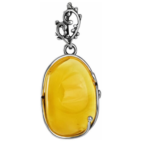 фото Amberholl подвеска из цельного янтаря с полупрозрачной текстурой «риальто»