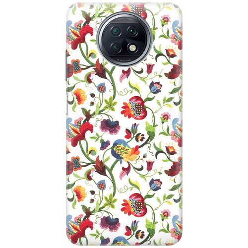 фото Re:pa накладка transparent для xiaomi redmi note 9t с принтом "цветочный узор"