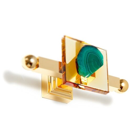 Крючок двойной IL PARALUME MARINA SET PEAFOWL BA580/ORO24/VE золото 60x160x80