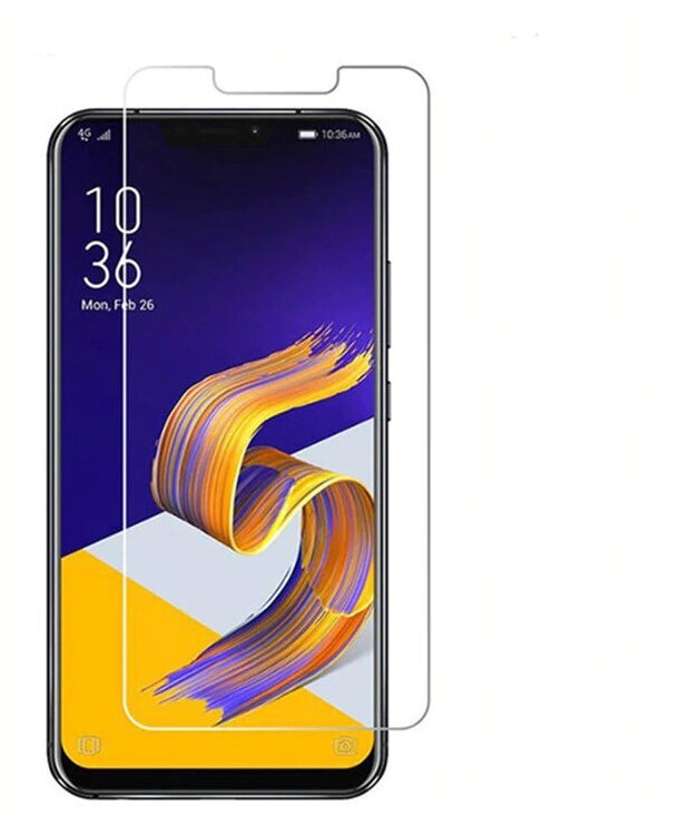 Защитная пленка MyPads (только на плоскую поверхность экрана, НЕ закругленная) для телефона ASUS ZenFone 6 (2019) ZS630KL глянцевая