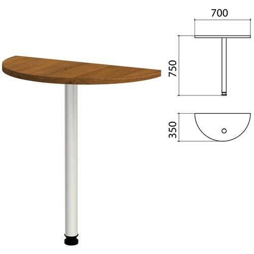 Стол приставной полукруг 