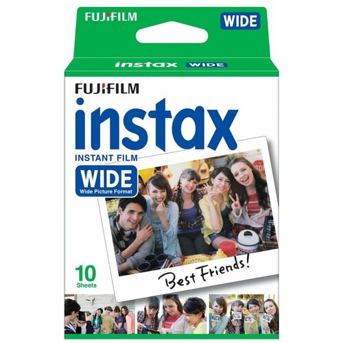 Картридж Fujifilm Instax Wide, 10 снимков картридж для моментальной фотографии fujifilm instax square whitemarble 800 iso 10 шт