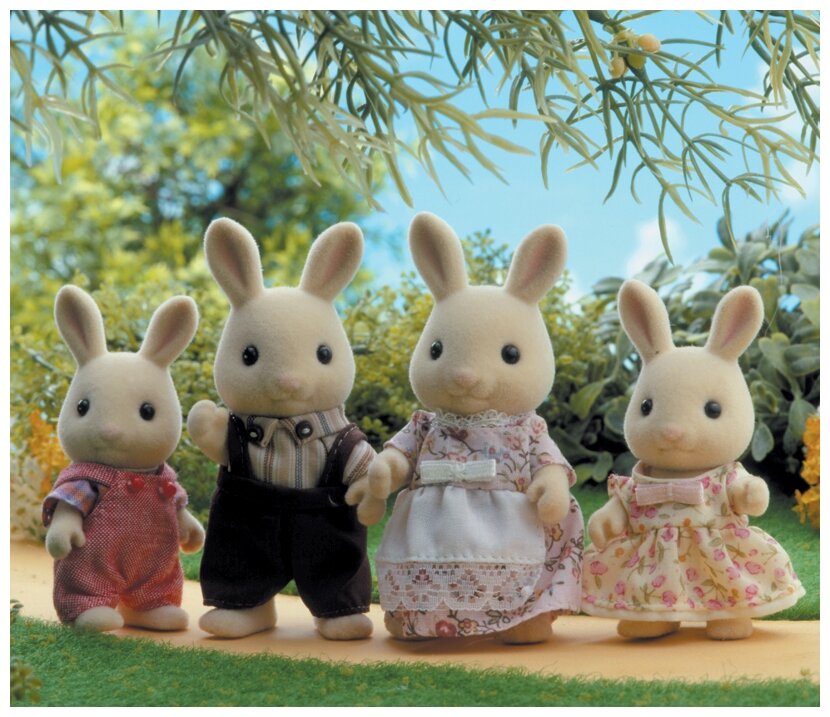 Игровой набор Sylvanian Families Жители страны Сильвании Семья молочных кроликов - фото №4