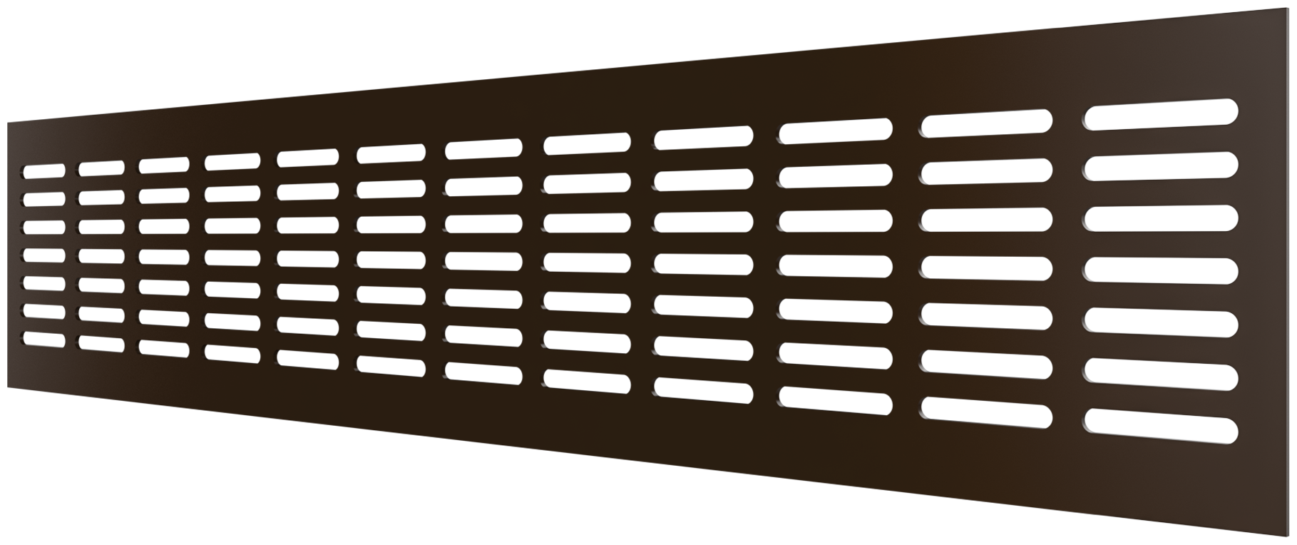 решетка вентиляционная переточная 480*80мм, 1шт, коричневая, 4808dp al dark bronze, эра ERA - фото №2