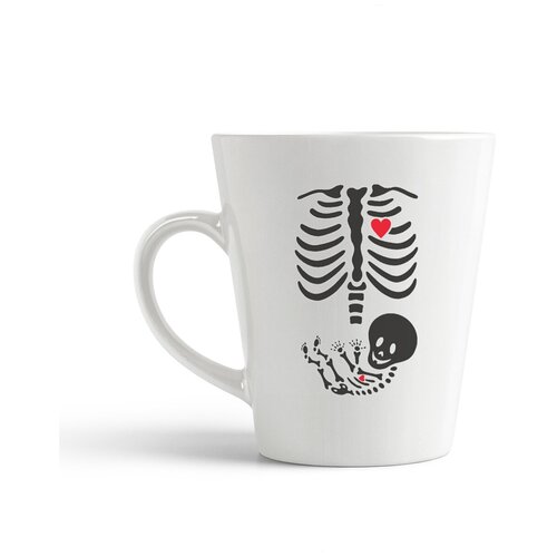 фото Кружка-латте coolpodarok "пузожитель скилет"