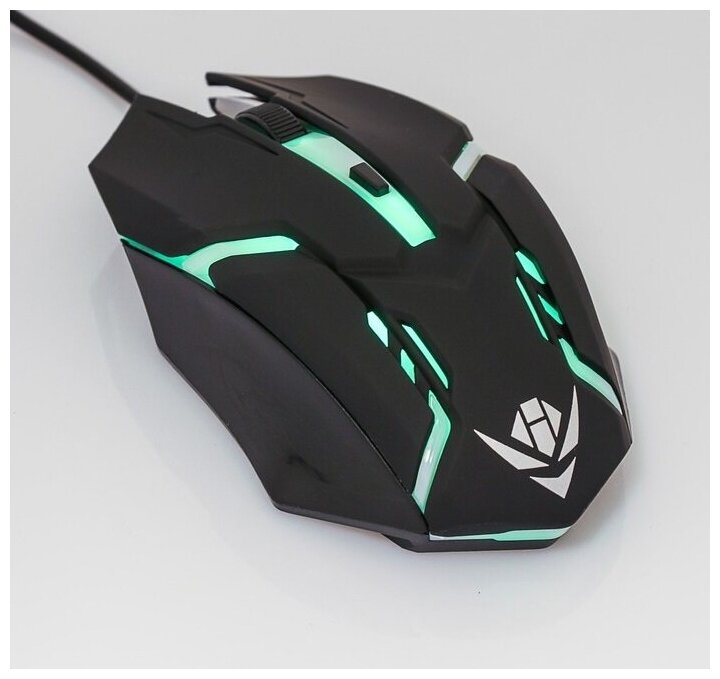 Мышь Nakatomi MOG-03U Gaming игровая проводная 4 кнопки подсветка 1600 dpi USB чёрная