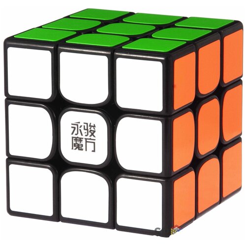 Кубик Рубика магнитный YJ 3x3x3 Yulong V2 M, black кубик рубика yj 3x3x3 guanlong v4 black