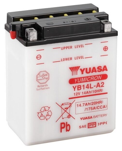Мото аккумулятор YUASA YB14L-A2
