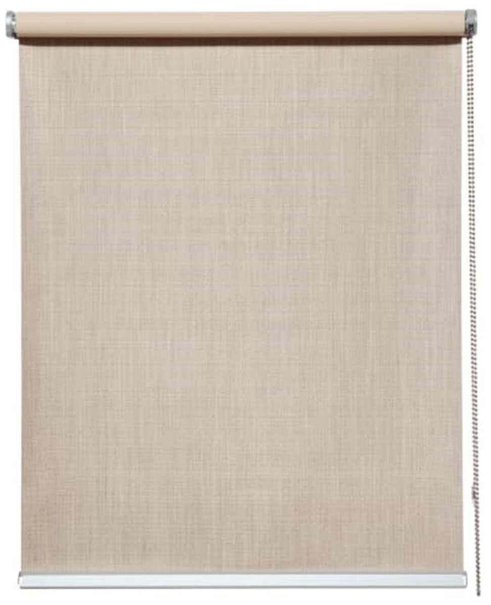 Штора рулонная блэкаут 60x175 см бежевая