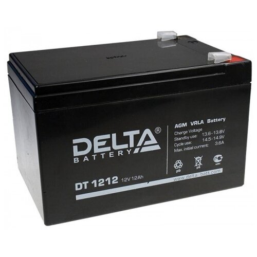 Аккумулятор Delta DT 1212 12V 12Ah батарея 12v 12ah delta dt 1212 12v 12ah клеммы f2