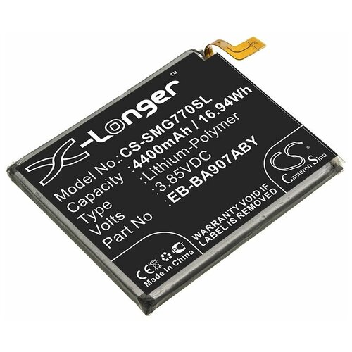фото Аккумуляторная батарея cameronsino cs-smg770sl для смартфона samsung galaxy s10 lite, sm-g770, sm-g770f, sm-g770f, ds, sm-g770f, dsm, sm-g770u1 (eb-ba907aby, gh82-21673a) 4400mah cameron sino