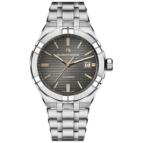 Наручные часы Maurice Lacroix, серебряный, черный наручные часы maurice lacroix mp6518 ss001 130 серебряный белый