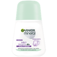 GARNIER Дезодорант-антиперспирант Mineral Защита 6 Весенняя свежесть, ролик, 50 мл, 50 г, 1 шт.