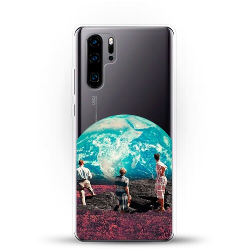 фото Силиконовый чехол вид на землю на huawei p30 pro andy & paul