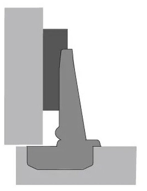 Мебельная петля накладная HETTICH Slide On Германия без доводчика угол открывания 95 градусов 2 шт. + монтажные планки с евровинтами 2 шт. - фотография № 4