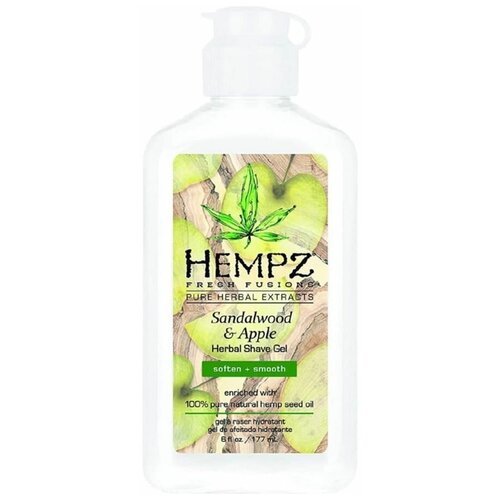 Гель Hempz Sandalwood & Apple Herbal Shave Gel, 177 мл гель мусс для душа hempz sandalwood