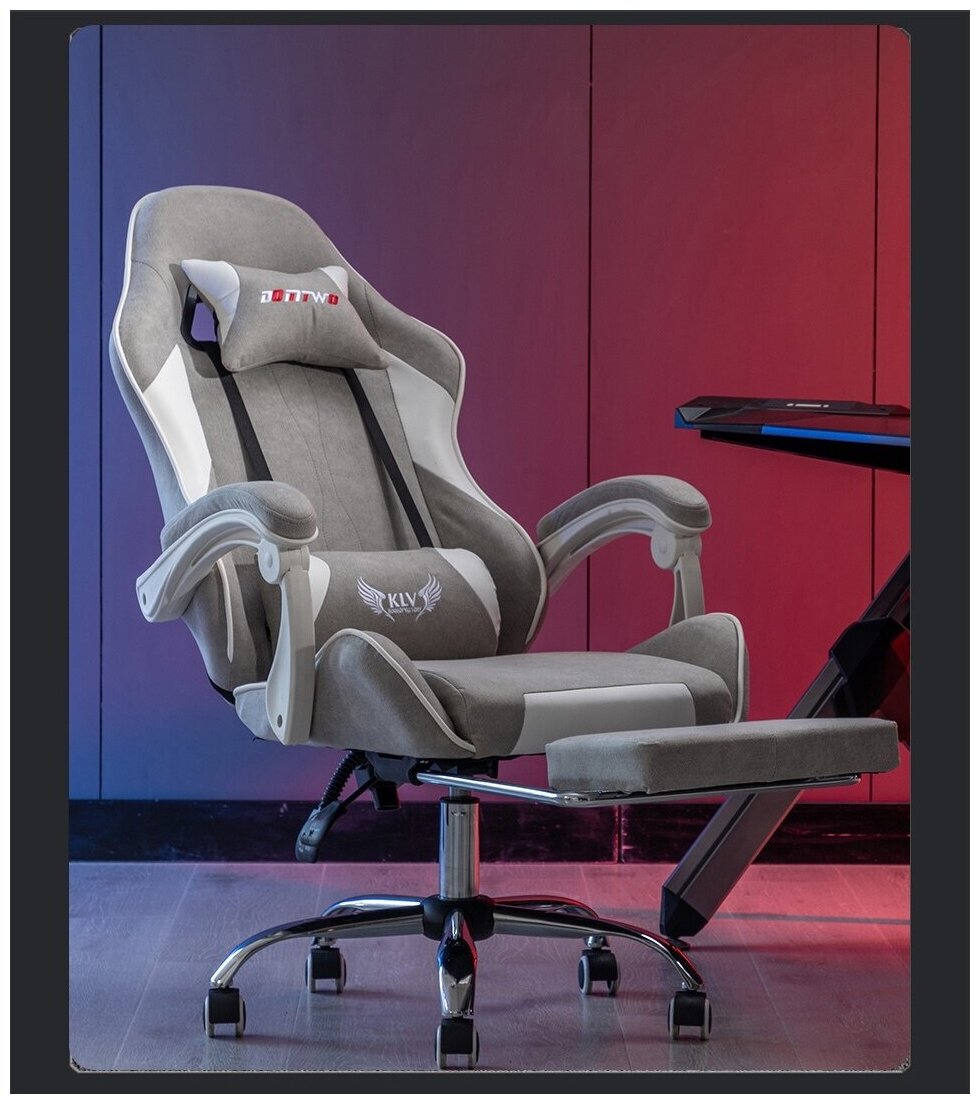 Кресло тканьевое компьютерное игровое геймерское офисное эргономичное кресло для игр