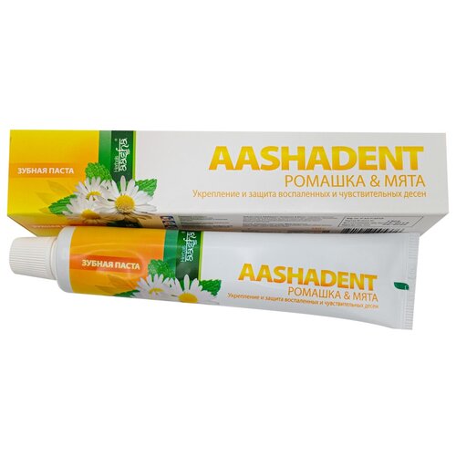Зубная паста Ромашка и мята (toothpaste) Aasha | Ааша 100мл