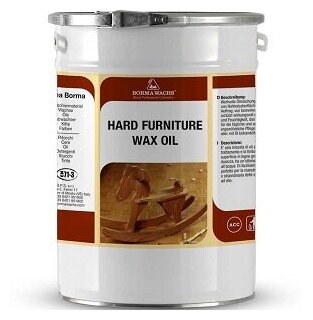Borma Wachs Масло для мебели с твердым воском Borma Wachs Hard Wax furniture Oil 0,5 л. Бесцветный