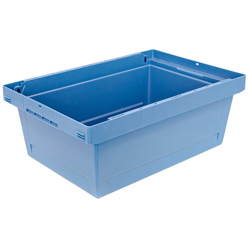Ящик для хранения BITO 38 л / Контейнер для хранения / Пластиковый короб / Ящик для склада и доставки