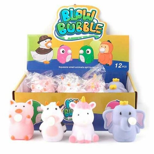 1toy Bubble Gum-антистресс Животные 6,5х6,5х5 см, 4 вида