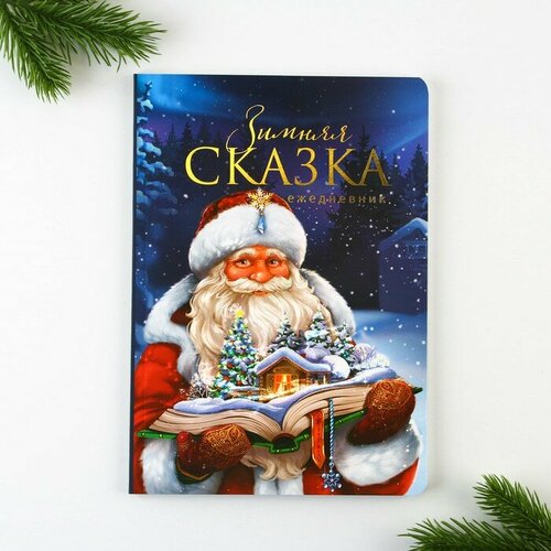 ArtFox Ежедневник мягкая обложка софт тач с 24*16,5 см, 80 листов «Зимняя сказка»